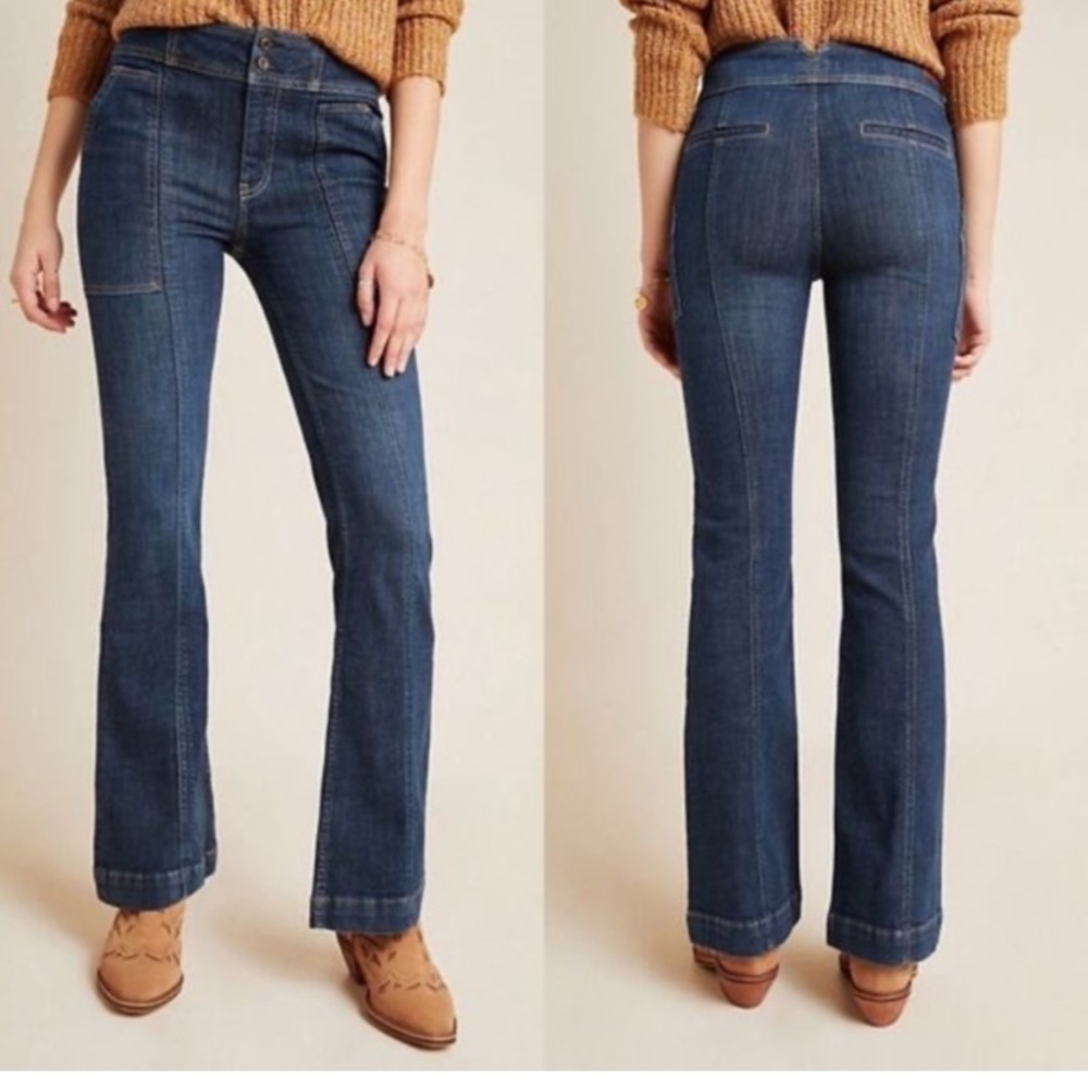 Anthropologie Pilcro High Rise Trouser Bootcut Jeans 26